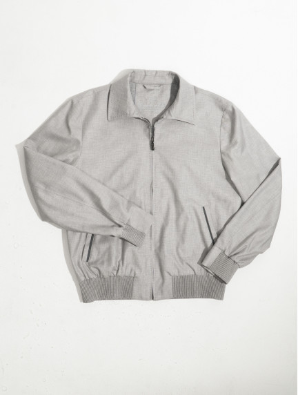 Castello d'OroSuede-Trimmed Wool and Silk Jacketimage483